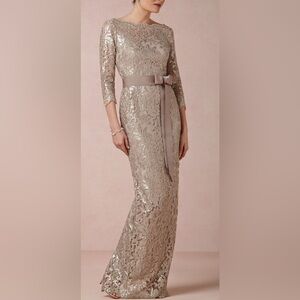 tadashi shoji sabine plunge v-neck twist-front long-sleeve mini dress Tadashi Shoji Sabine Plunge V-Neck Twist-Front Long-Sleeve Mini Dress